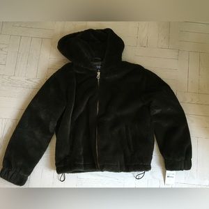 Fuzzy army green jacket, BRAND NEW